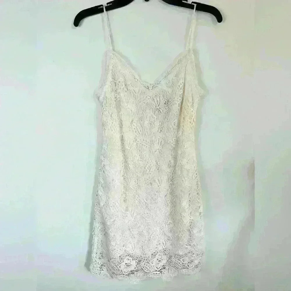 Rag & Bone Aleah Crochet V Neck Mini Dress - Picture 2 of 9